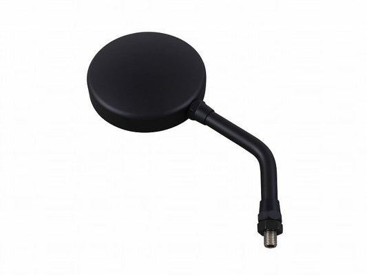Machined Z2 Type Mirror, Short Stem, Matte Black, 10mm-P1.25, Large Type/Universal Left/Right, 1 Piece