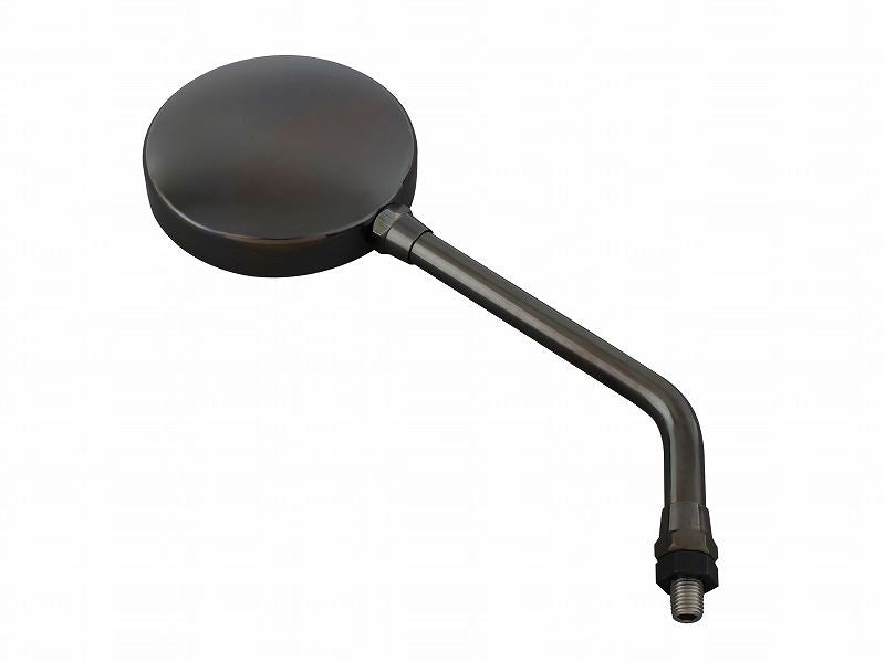 Machine Z2 Type Mirror, Long Stay, Black Chrome, 10mm-P1.25, Large Type/Universal Left/Right, 1 piece