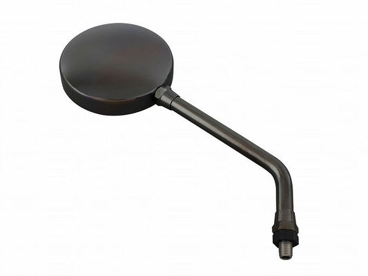 Machine Z2 Type Mirror, Long Stay, Black Chrome, 10mm-P1.25, Large Type/Universal Left/Right, 1 piece