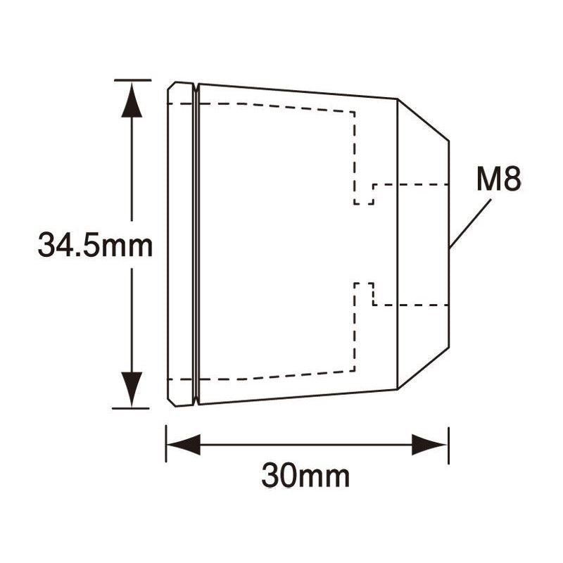 Middleweight Bar Ends Outer Cover Pink M6 Set of Left and Right