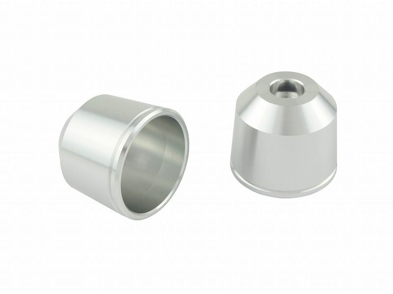 Outer Cover One Side, Mid-weight Bar End M6, Silver, 1 pc., Replacement Part
