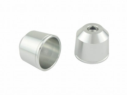 Outer Cover One Side, Mid-weight Bar End M6, Silver, 1 pc., Replacement Part