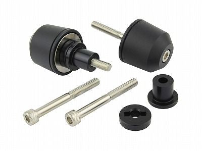Middleweight Bar Ends, Matte Type, Matte Black, M6, for Kawasaki