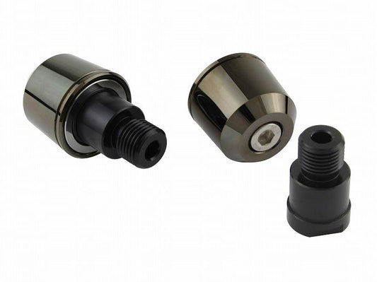 Mid-Weight Bar Ends Black Chrome M16 for Yamaha