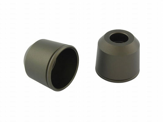 Outer Cover Middleweight Bar Ends (Matte Color) for M8, Matte Titanium, Replacement Part