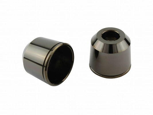 Outer Cover, One Side, for Mid-Weight Bar End M8, Black Chrome, 1 Piece, Repair Part