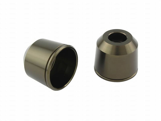 Outer Cover, One Side, for Mid-Weight Bar End M8, Titanium, 1 piece, Replacement Part