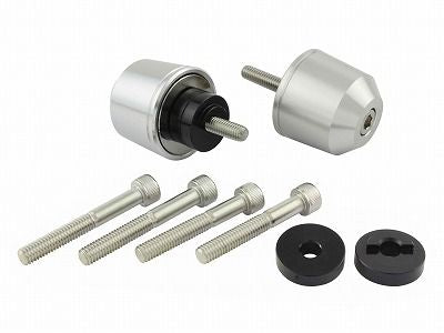 Middleweight Bar Ends Silver M6 For Honda/For Suzuki