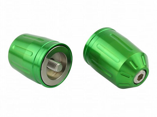 Ultra Heavy Bar Ends Type 2 Light Green M8 for Kawasaki