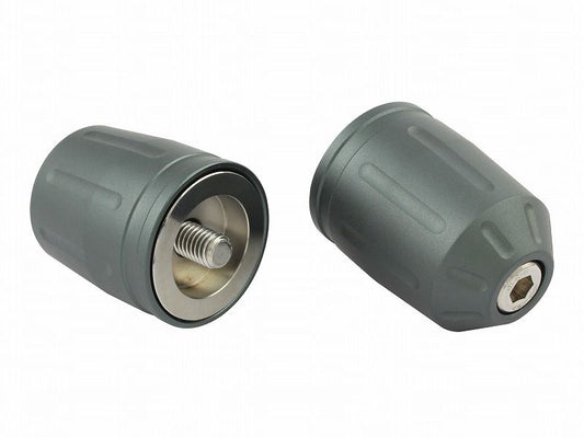 Ultra Heavy Bar Ends Type 2 (Matte Color) Matte Gray M8 for Kawasaki