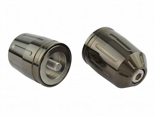 Ultra Heavy Bar Ends Type 2 Black Chrome M8 for Kawasaki