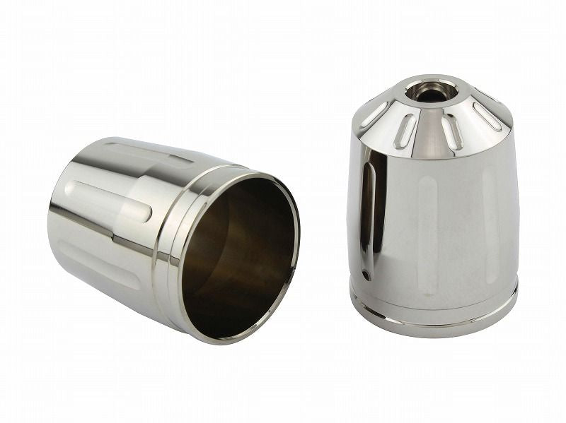 アウターカバー 片側 ウルトラヘビーバーエンドタイプ2/M6用 メッキ 1個入 補修部品