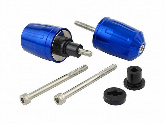Ultra-Heavy Bar Ends Type 2 Blue M6 for Kawasaki