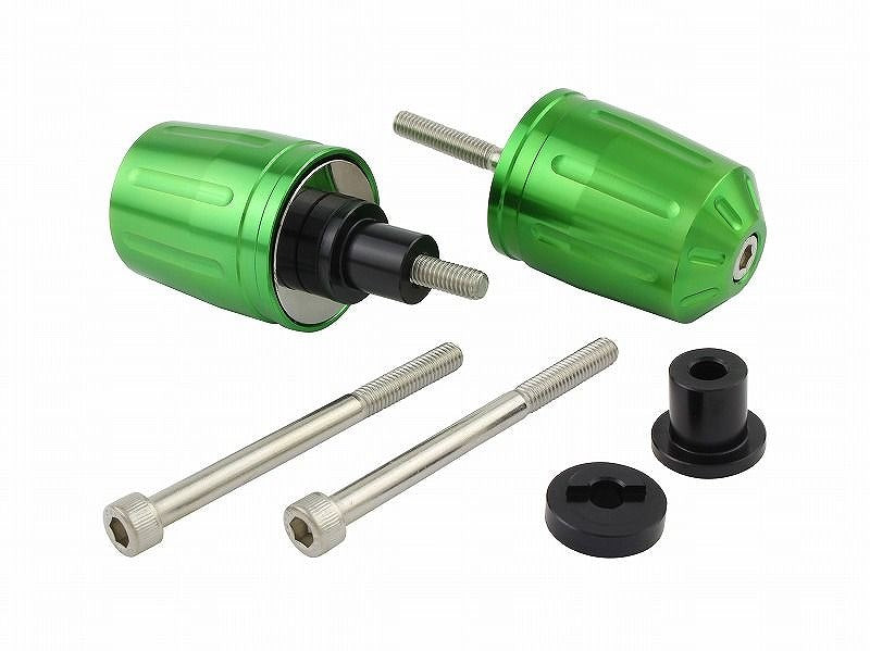 Ultra-Heavy Bar Ends Type 2 Lime Green M6 for Kawasaki