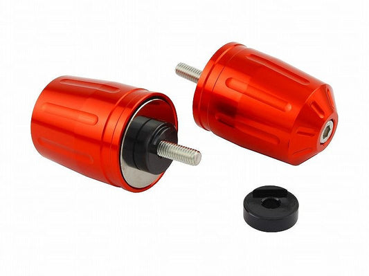 Ultra Heavy Bar End Type 2 Deep Orange M6 for Yamaha
