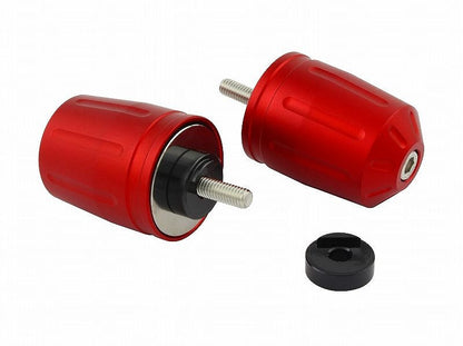 Ultra Heavy Bar Ends Type 2 (Matte Color) Matte Red M6 for Yamaha