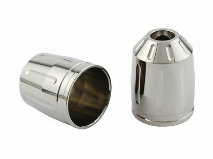アウターカバー 片側 ウルトラヘビーバーエンドタイプ2/M8用 メッキ 1個入 補修部品