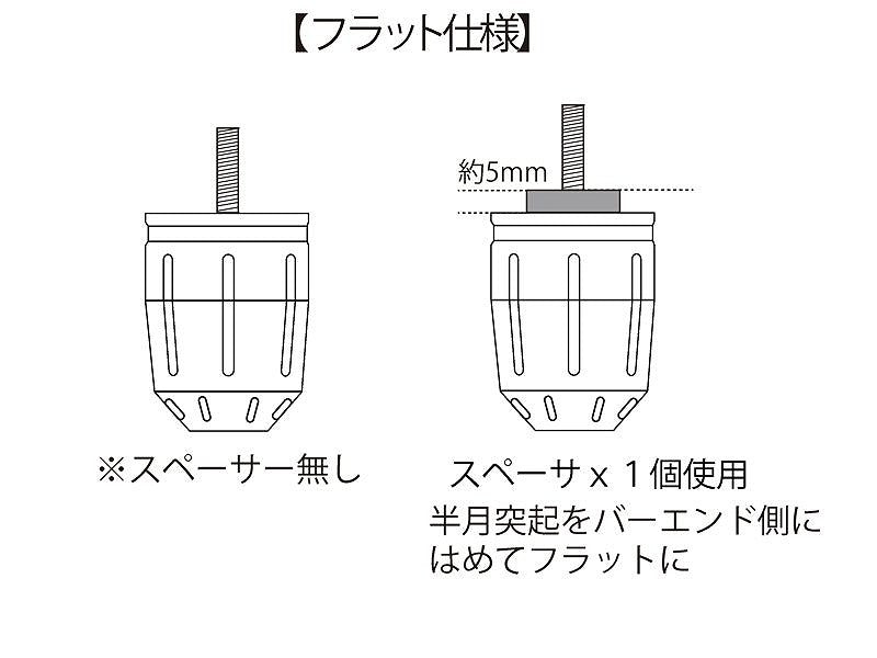 ウルトラヘビーバーエンド タイプ2 ブルー M6 ホンダ用/スズキ用