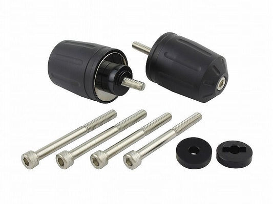Ultra Heavy Bar End Type 2 (Matte Color) Matte Black M6 For Honda/Suzuki