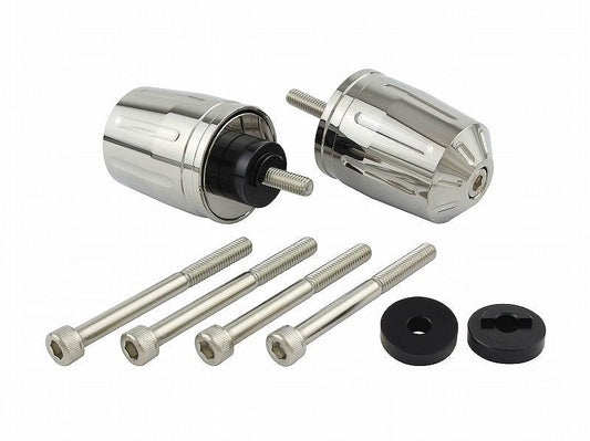 Ultra Heavy Bar Ends Type 2 Chrome M6 For Honda/Suzuki