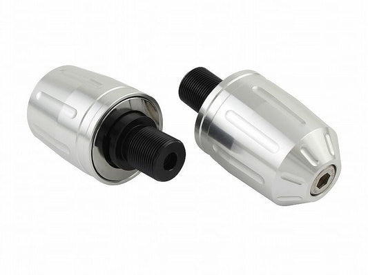 Ultra Heavy Bar Ends Type 2 Silver M17 for Kawasaki