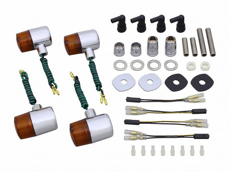 クラシカルウインカー メッキ/オレンジ 71タイプ W800