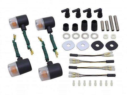 Classic Turn Signals Black/Clear 71 Type W800
