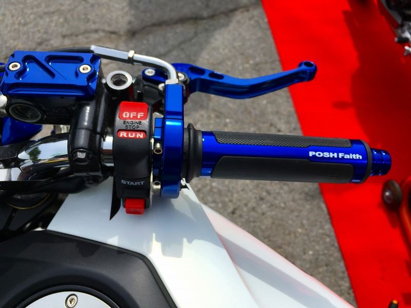 コンパクトハイスロットルキット ブルー グロム モンキー125 GSX250R