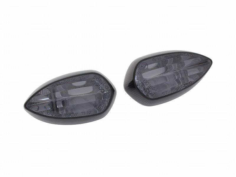 0 Blinker Lens Set, Smoked Lens, YZF-R25/R3, MT-25/03, XSR900, MT-09, etc., 2 pieces