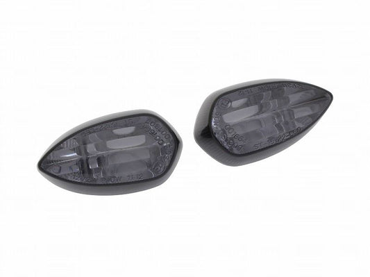 0 Blinker Lens Set, Smoked Lens, YZF-R25/R3, MT-25/03, XSR900, MT-09, etc., 2 pieces