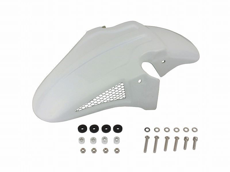 3DTECHフロントフェンダー 白ゲルコート ZRX1200ダエグ