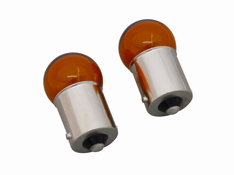 Turn Signal Bulb G18, Orange, 12V-10W, Pack of 2