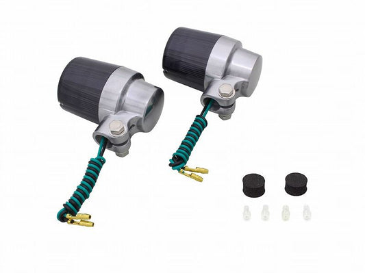 キャストウインカー シルバー/スモーク シングル球/スーパーバイクタイプ 2個入り