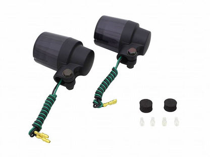 キャストウインカー ブラック/スモーク シングル球/スーパーバイクタイプ 2個入り