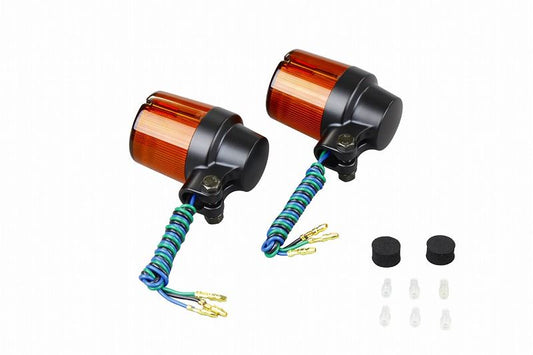 キャストウインカー ブラック/オレンジ ダブル球/スーパーバイクタイプ 2個入り