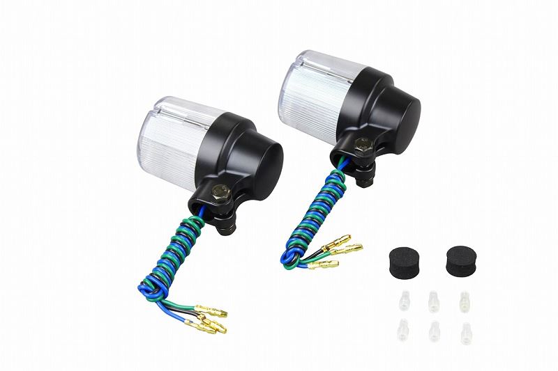 Cast winker black/clear double bulb/super bike type 2pcs