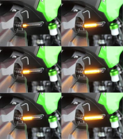 0 シーケンシャルウインカーフェザー スモーク 2個入り