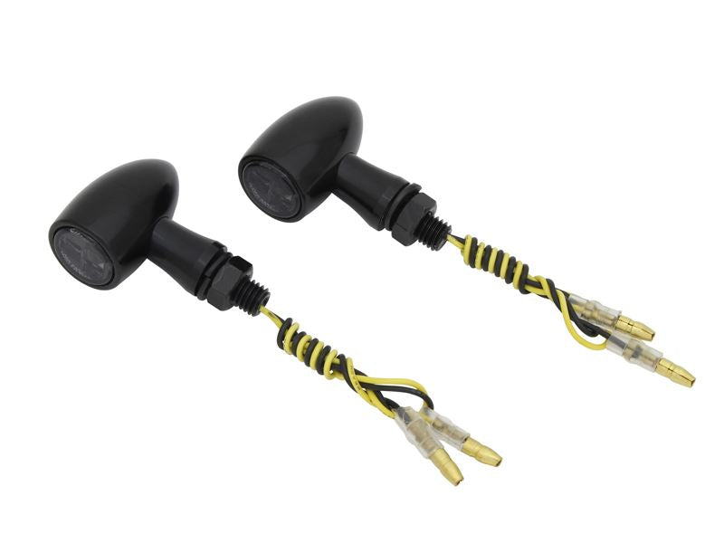 アルミバレットウインカー ブラック/スモーク 2個入り