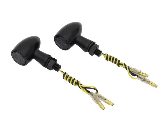 アルミバレットウインカー ブラック/スモーク 2個入り