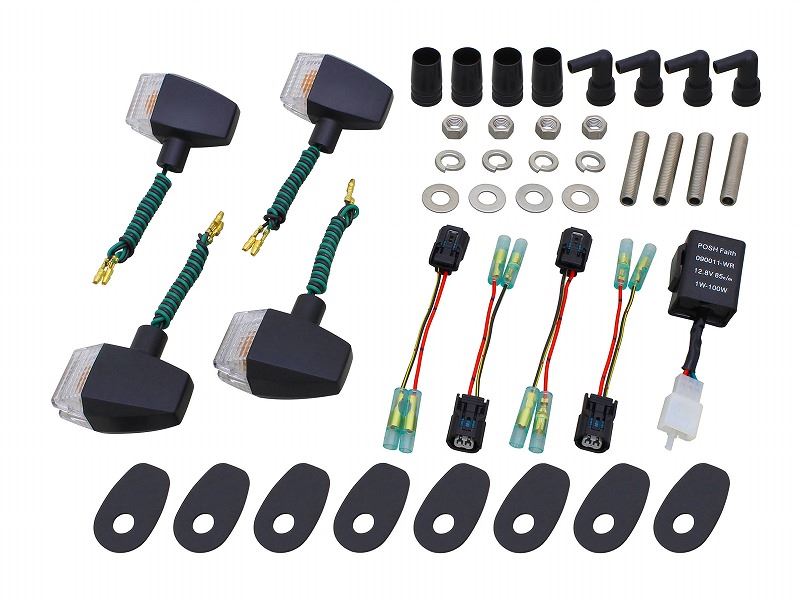 Classical Winker Kit Black/Clear Slim & Sharp Z900RS