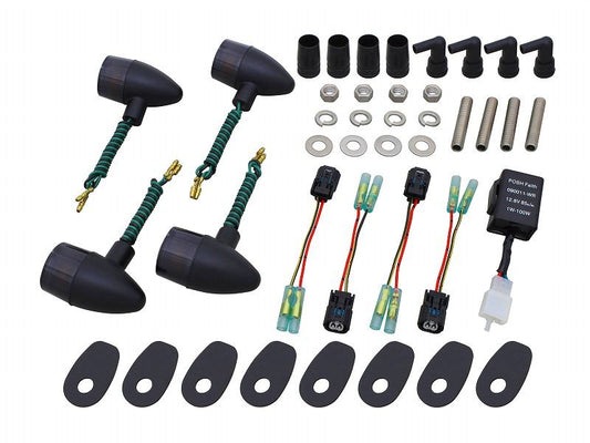 クラシカルウインカーキット ブラック/スモーク 砲弾タイプ Z900RS/CAFE