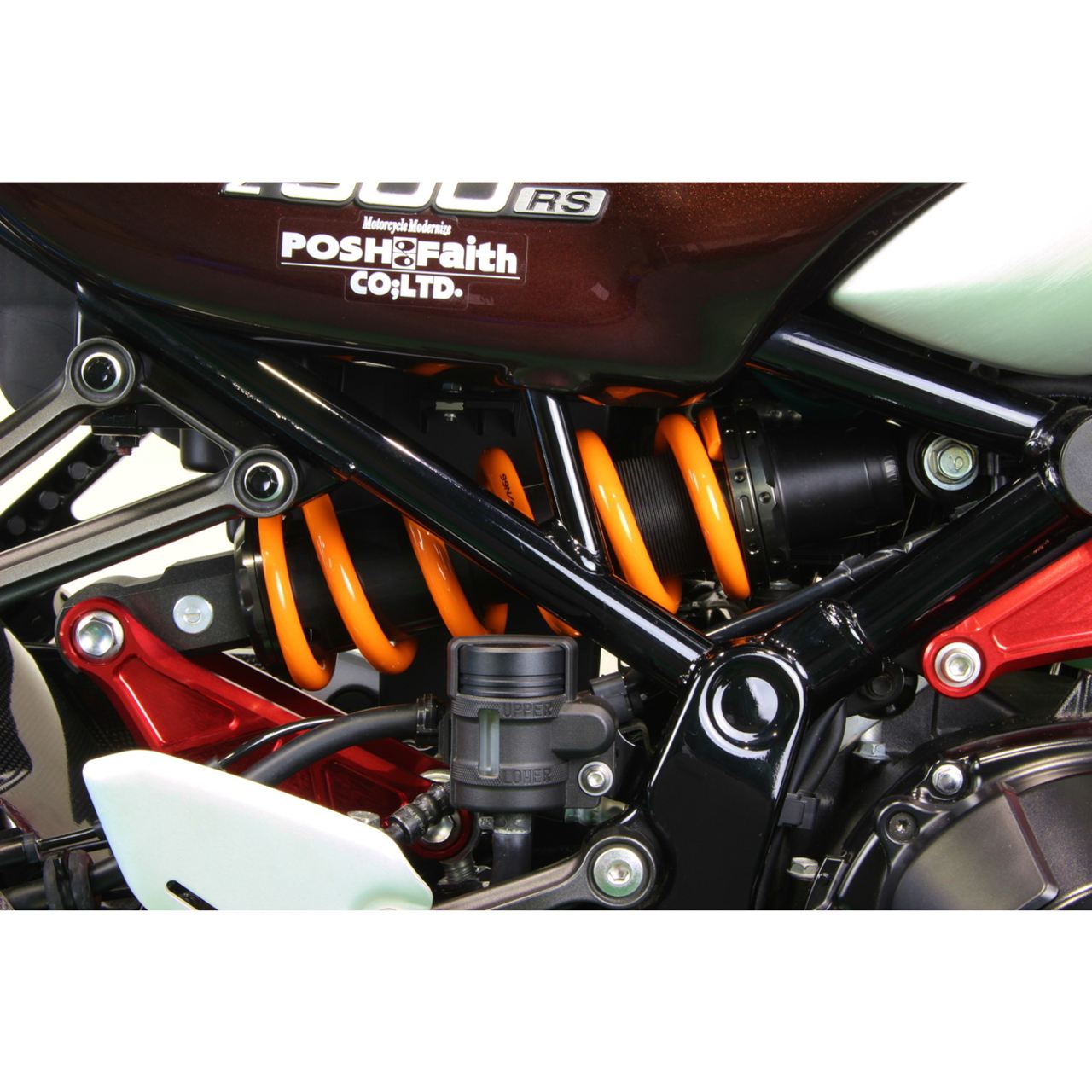 Color Rear Shock Spring Set Orange/Titanium Z900RS/CAFE