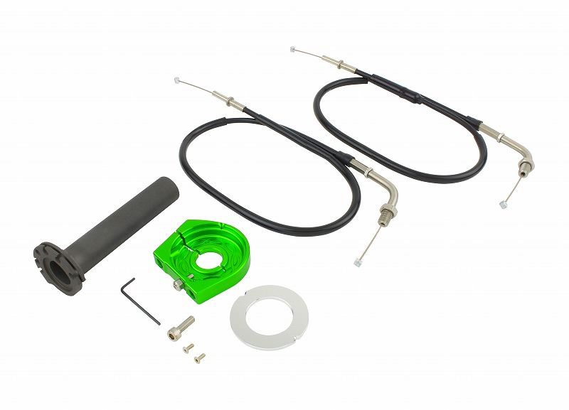 Smooth Slimline High Throttle Kit Lime Green Ninja 250/400