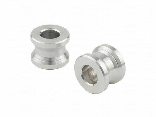 アルミカラースプール シルバー M6/厚み10mm 2個入り