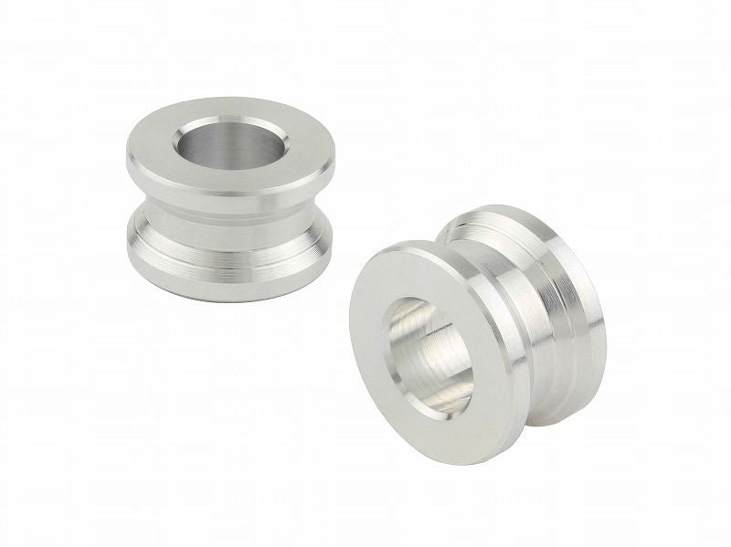 Aluminum Color Spool Silver M8/10mm Thickness 2 Pieces