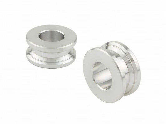 アルミカラースプール シルバー M10/厚み10mm 2個入り