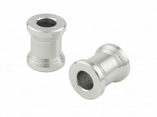 アルミカラースプール シルバー M6/厚み15mm 2個入り