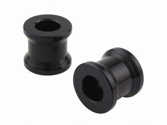 Aluminum Color Spools, Black, M8/15mm Thickness, Pack of 2