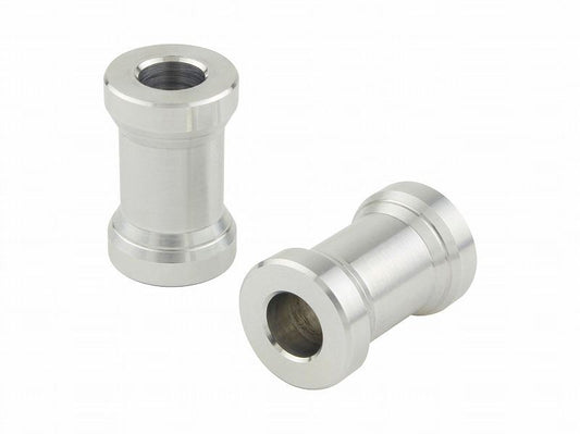 アルミカラースプール シルバー M6/厚み20mm 2個入り