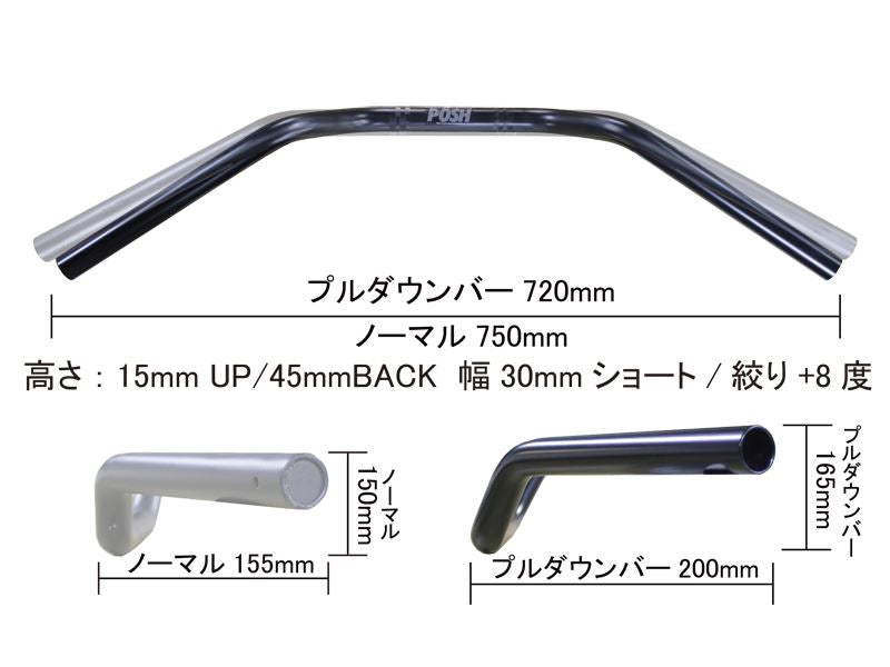 Pullback Bar Black Rebel 250